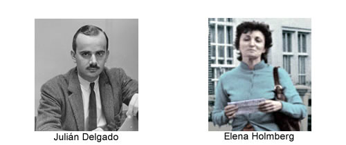 Elena Holmberg y Julián Delgado